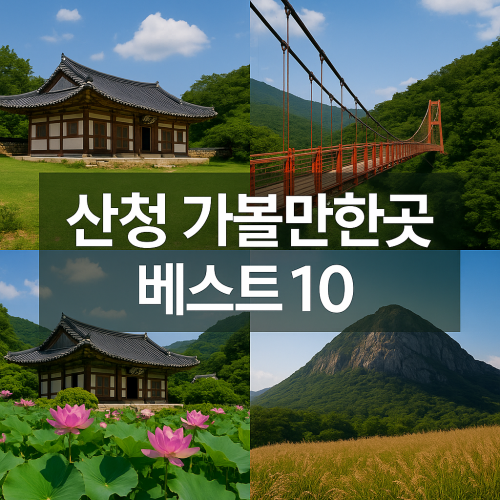 산청 가볼만한곳 베스트10 숨은 명소부터 인생샷 스팟까지 총정리
