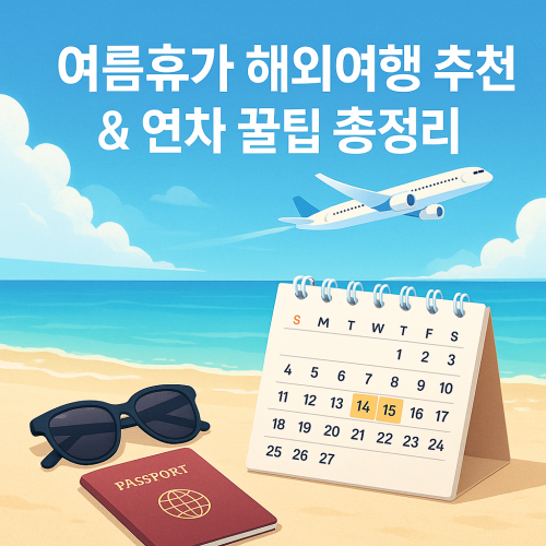 여름휴가 해외여행 추천 연차 2일이면 충분 - Hiiamback