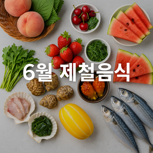 6월 제철음식 여름 시작 전 꼭 먹어야 할 해산물 과일 나물 횟감