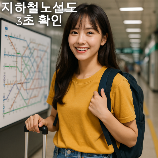 지하철노선도 서울·부산·대전 3초면 끝