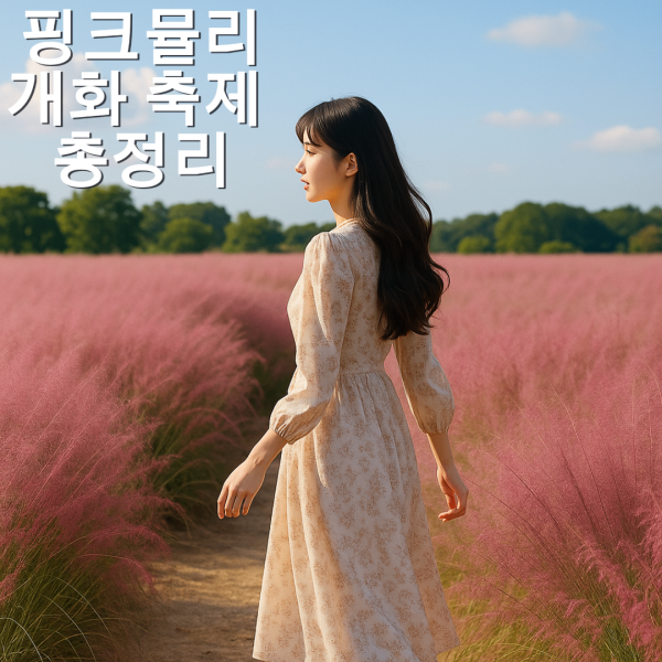 핑크뮬리 축제 명소 놓치면 1년 기다려야 합니다