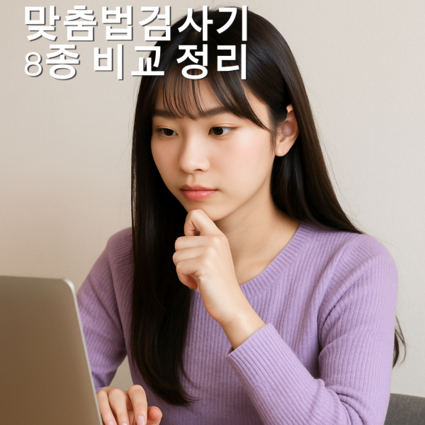 맞춤법검사기 무료 8종 완벽 분석 시간 낭비 없이 바로 선택